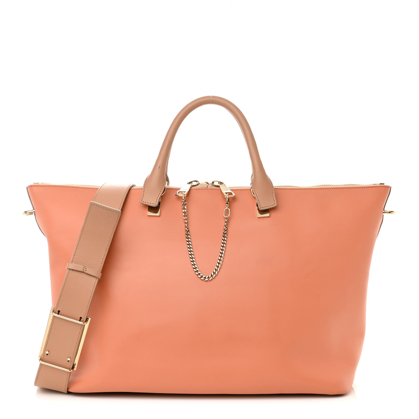 Smooth Calfskin Large Baylee Tote Beige Pink