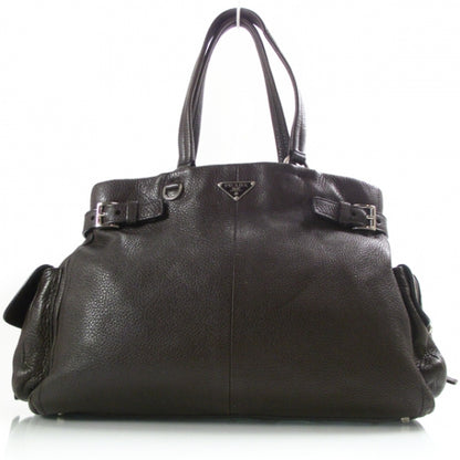 Prada Vitello Daino Tote Brown 1 of 11