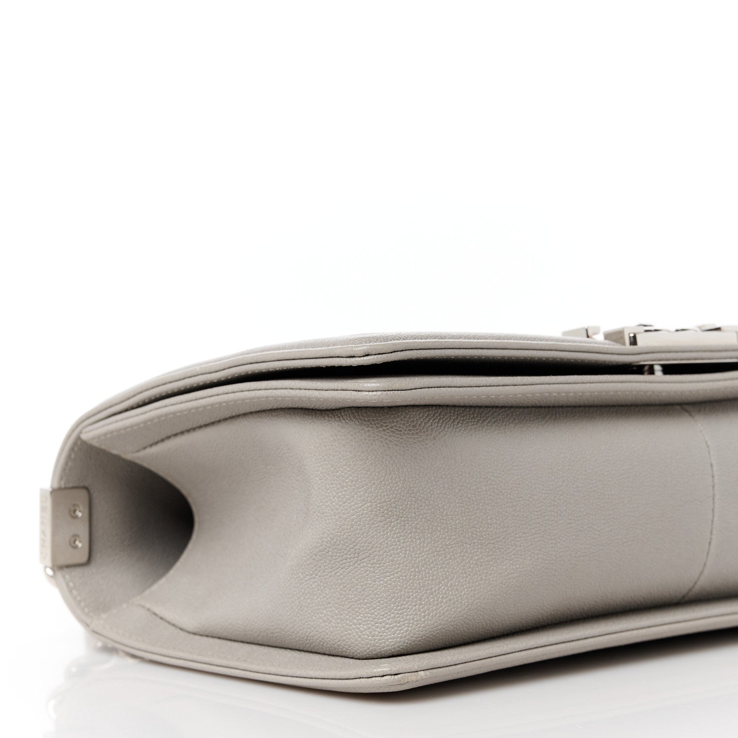 Chanel Caviar Quilted Medium Boy Flap Grey 9 of 11