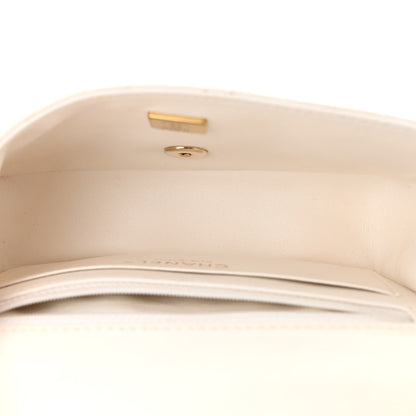 Chanel Lambskin Quilted Mini Rectangular Flap White 5 of 12