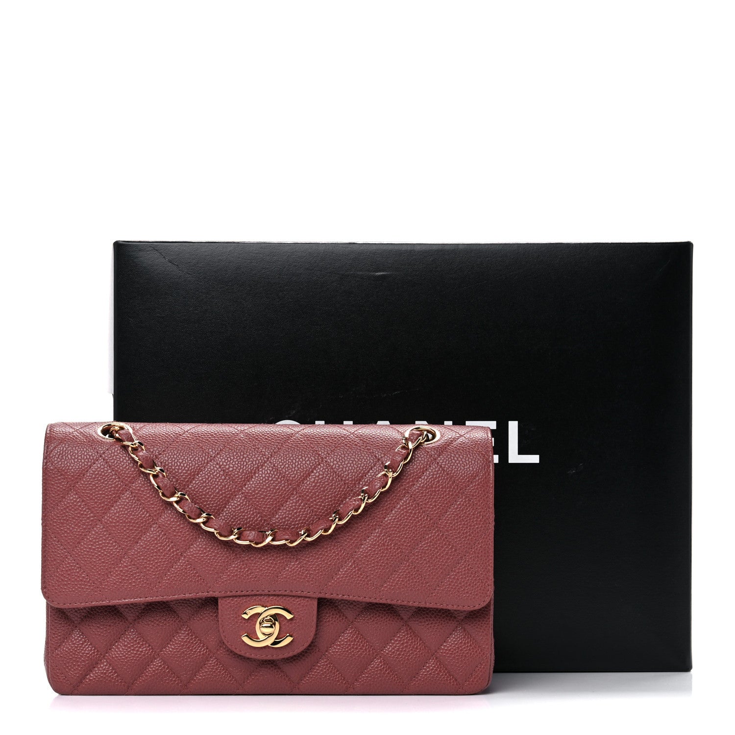 Chanel Caviar Quilted Medium Double Flap Red 14 of 14