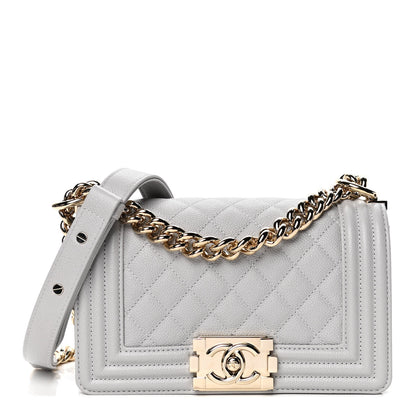 Chanel Caviar Quilted Small Boy Flap Grey 1 of 4