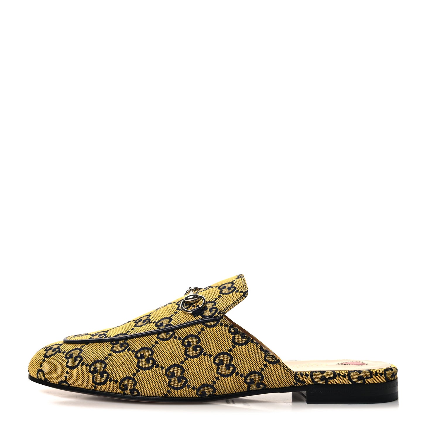 Monogram Multicolor Malaga Kid Horsebit Womens Princetown Slippers 40.5 Yellow Blue