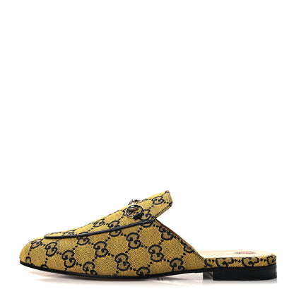 Gucci Monogram Multicolor Malaga Kid Horsebit Womens Princetown Slippers 40.5 Yellow Blue 1 of 9