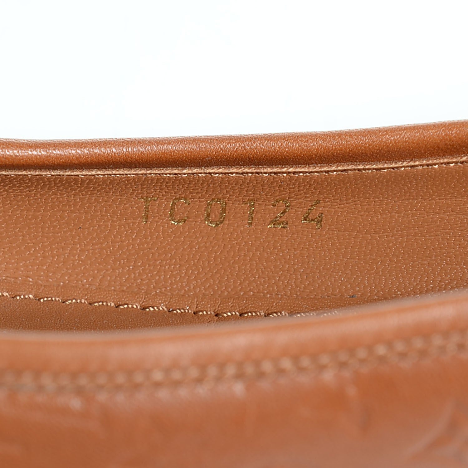 Louis Vuitton Calfskin Embossed Monogram Debbie Ballerina Flats 36 Cognac 6 of 7
