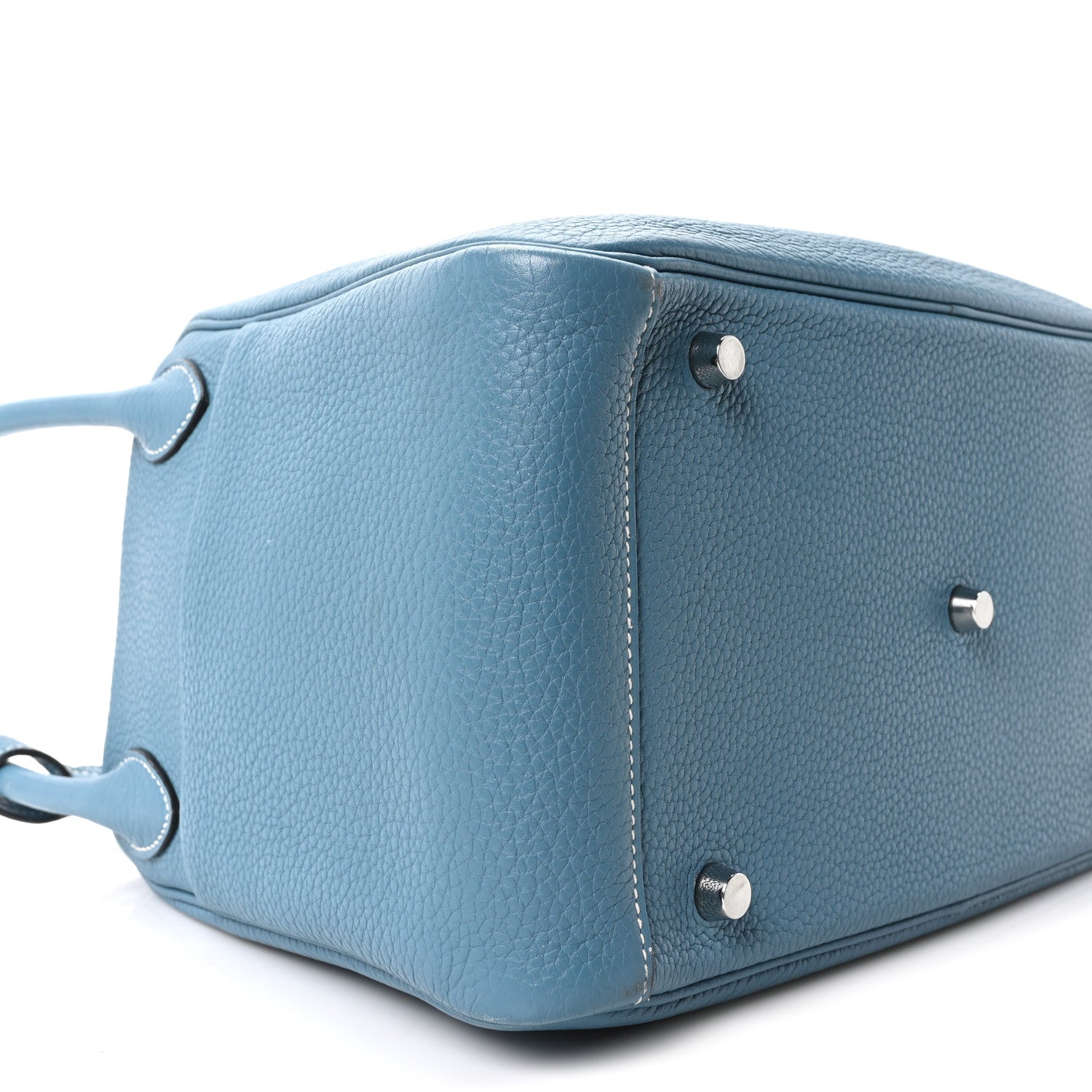 Hermes Taurillon Clemence Lindy 30 Bleu Jean 9 of 10