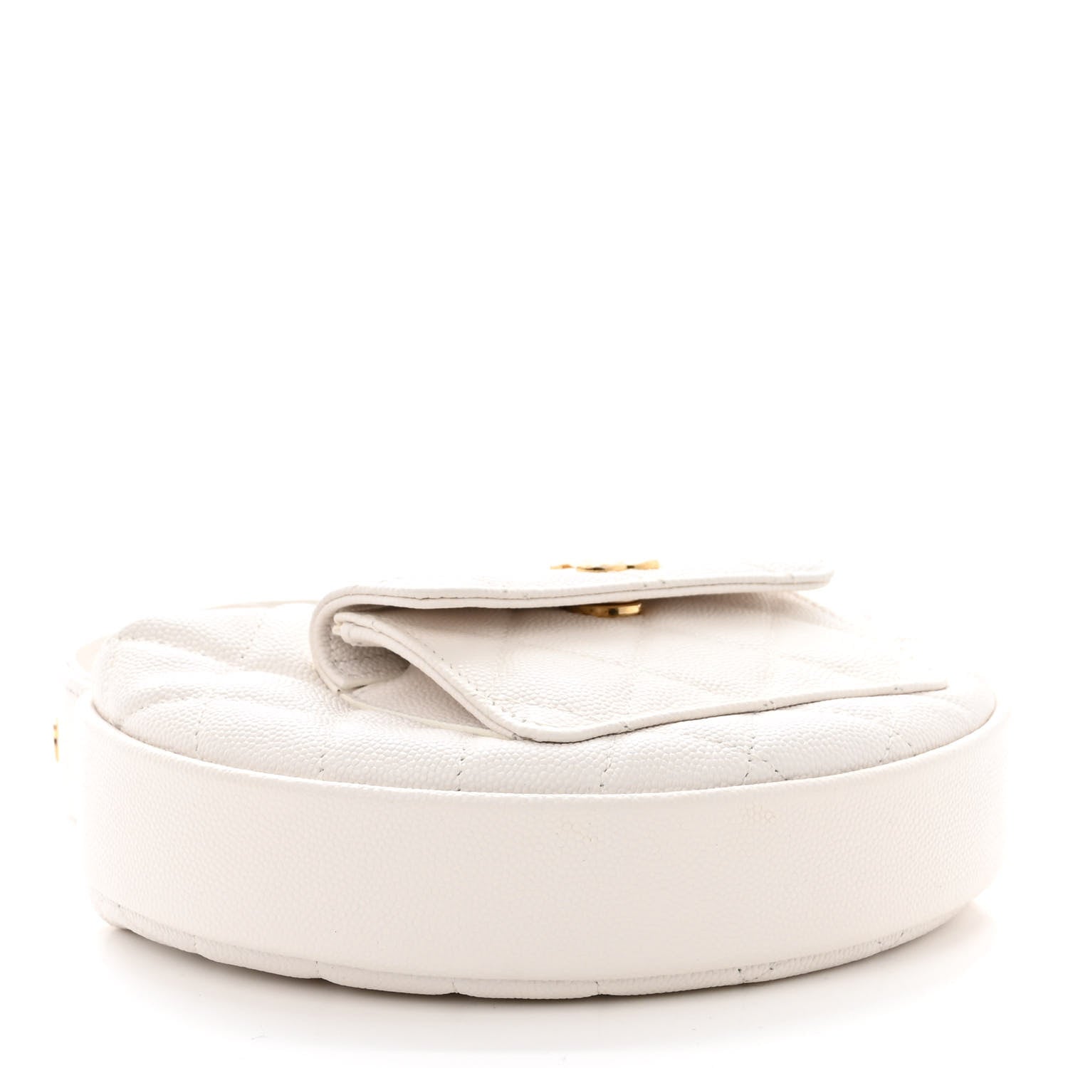 Chanel Caviar Quilted Polly Pocket Pouch Hobo White 4 of 11