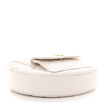 Chanel Caviar Quilted Polly Pocket Pouch Hobo White 4 of 11