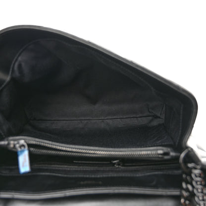 Saint Laurent Calfskin Y Quilted Monogram Monochrome Medium Loulou Chain Satchel Black 5 of 10