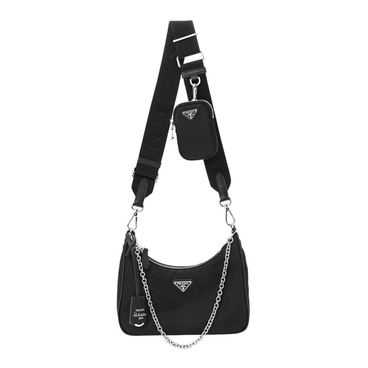 Nylon Re-Edition 2005 Shoulder Bag Black