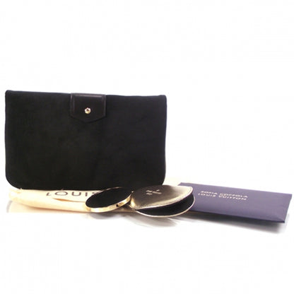 Louis Vuitton Suede SC Slim Clutch Coal 2 of 7