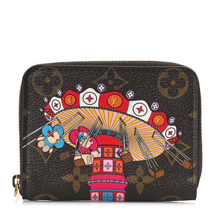 Louis Vuitton Monogram 2020 Christmas Animation Swing Ride Zippy Coin Purse Pink Poppy 1 of 9
