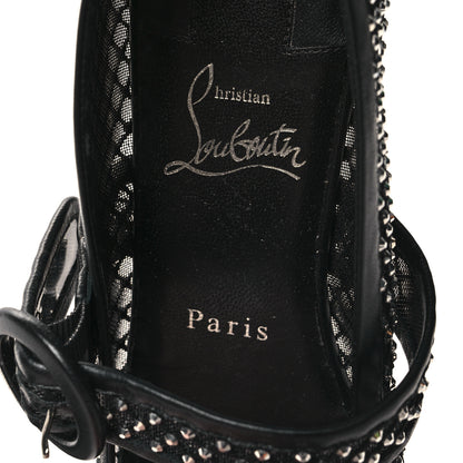 Christian Louboutin Crystal Mamastrapitina Strass Mesh Ballerina Flats 36.5 Black 7 of 8