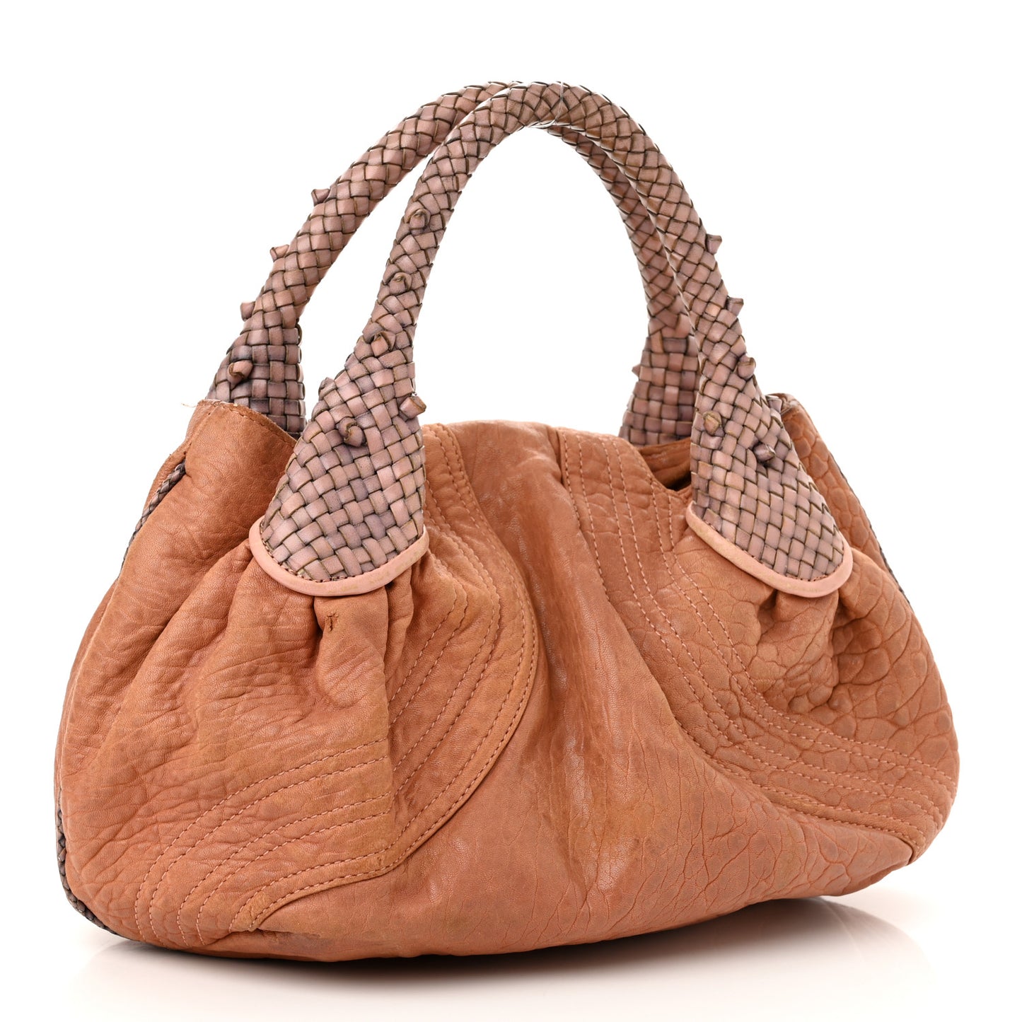 Crinkled Lambskin Small Spy Rosa Antico