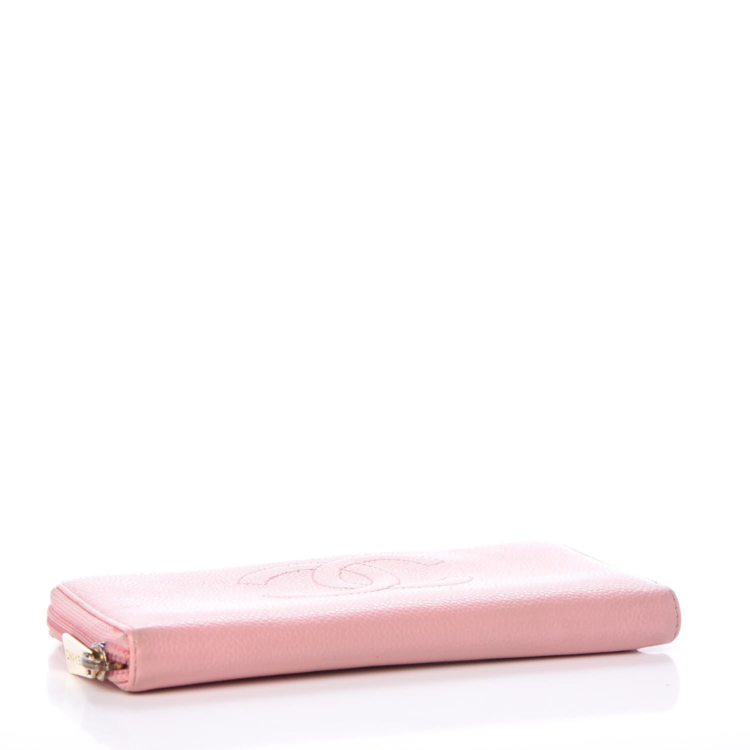 Chanel Caviar CC Timeless Large Zip Around Wallet Pink 4 of 15