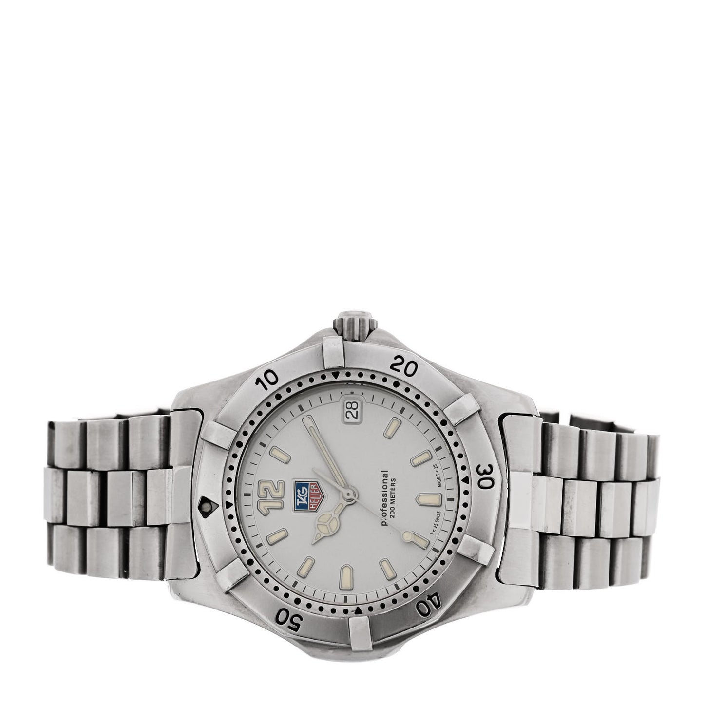 Stainless Steel 38mm Professional Quartz Watch Silver WK1112
