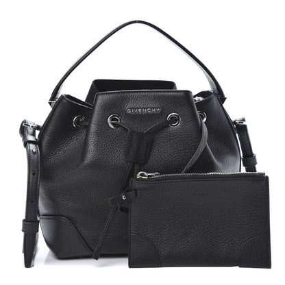 Givenchy Calfskin Small Lucrezia Drawstring Bucket Bag Black 1 of 11