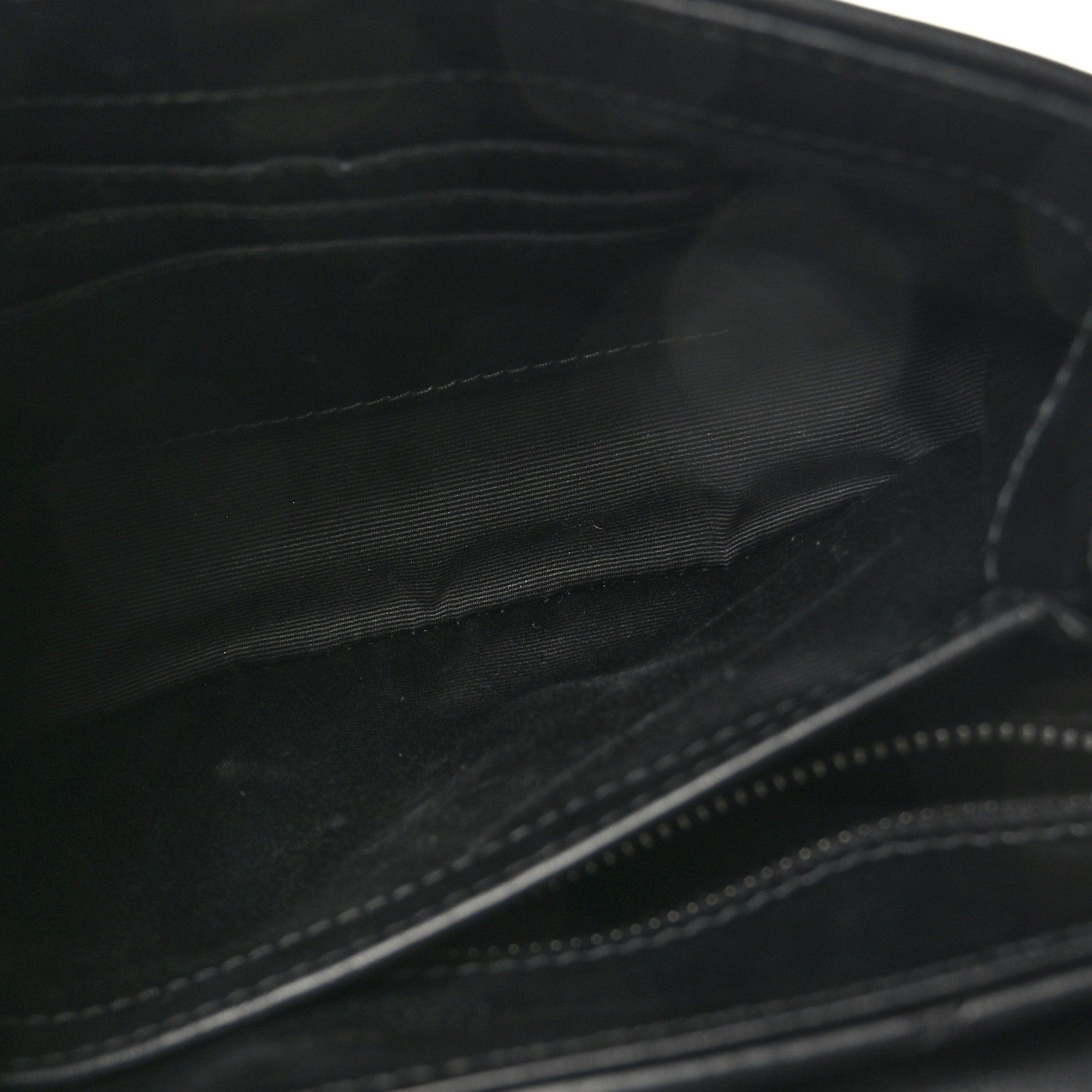 Saint Laurent Calfskin Y Quilted Monogram Monochrome Toy Loulou Crossbody Bag Black 5 of 10