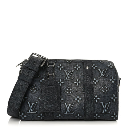 Louis Vuitton Cowhide Faded Monogram City Keepall Charcoal 1 of 10