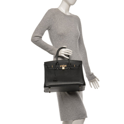 Hermes Epsom Birkin 35 Black 2 of 29