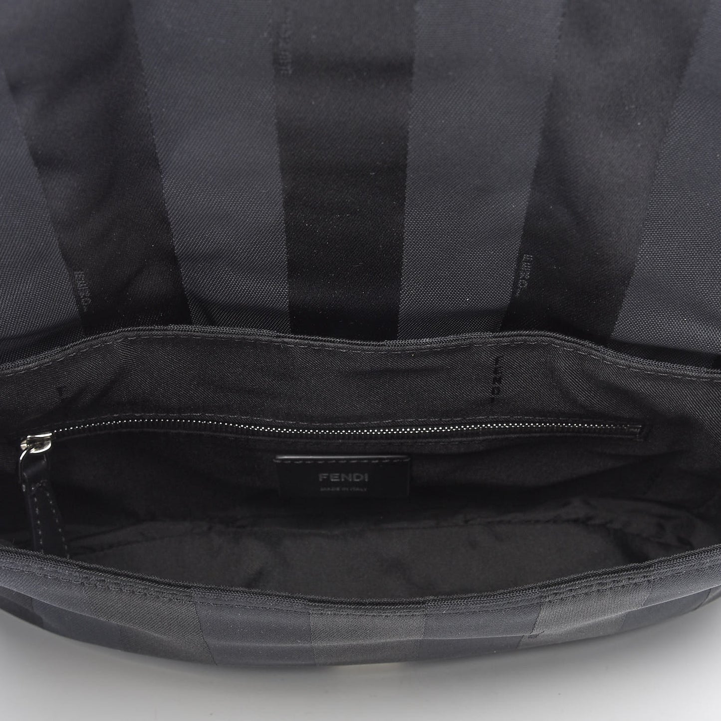 Recycled Nylon Vitello Grace Light Pequin Logo Puffer Belt Baguette Bag Black Sunflower