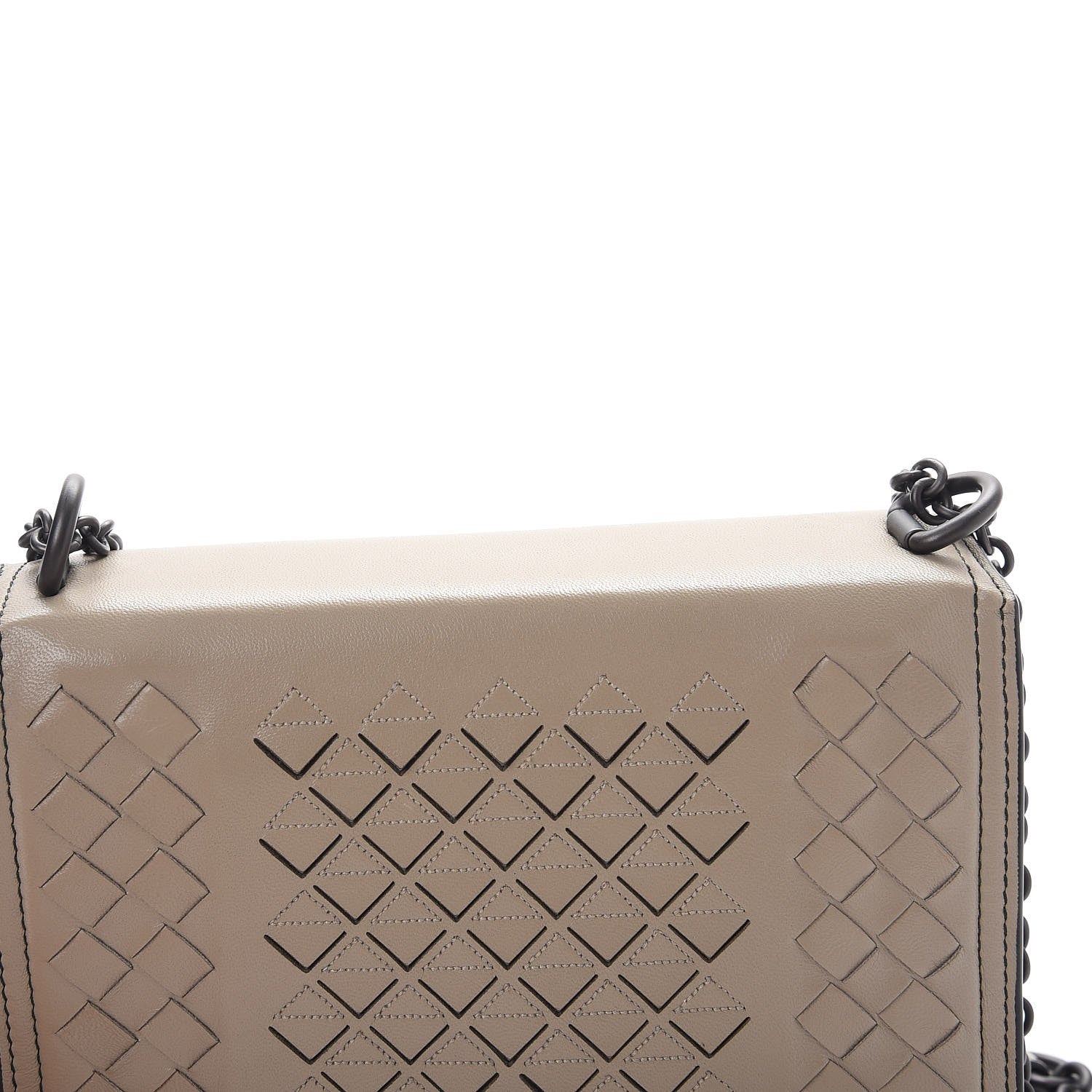 Bottega Veneta Nappa Intrecciato Small Runway Shoulder Bag Steel 9 of 10