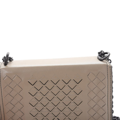 Bottega Veneta Nappa Intrecciato Small Runway Shoulder Bag Steel 9 of 10