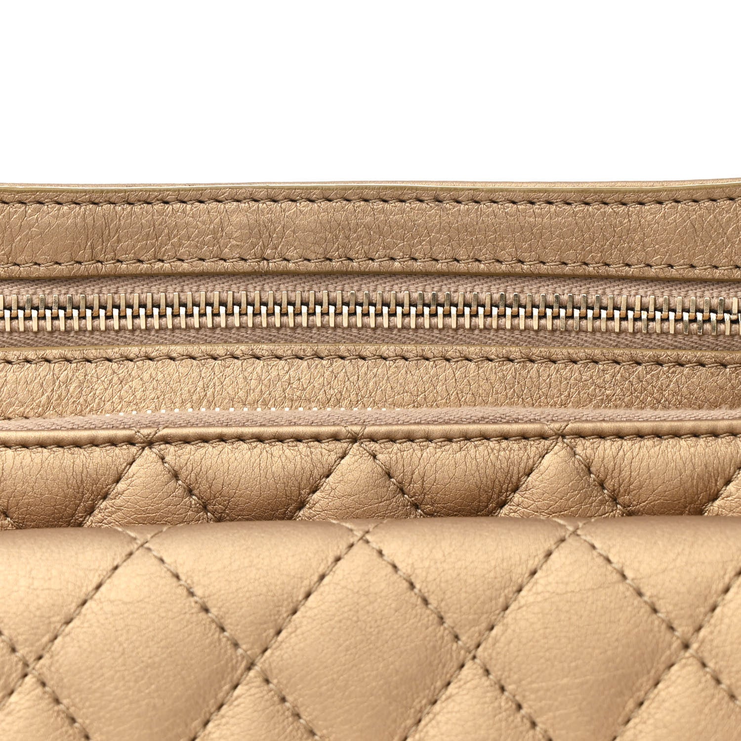 Chanel Metallic Calfskin Quilted Waist Bag Gold 9 of 12