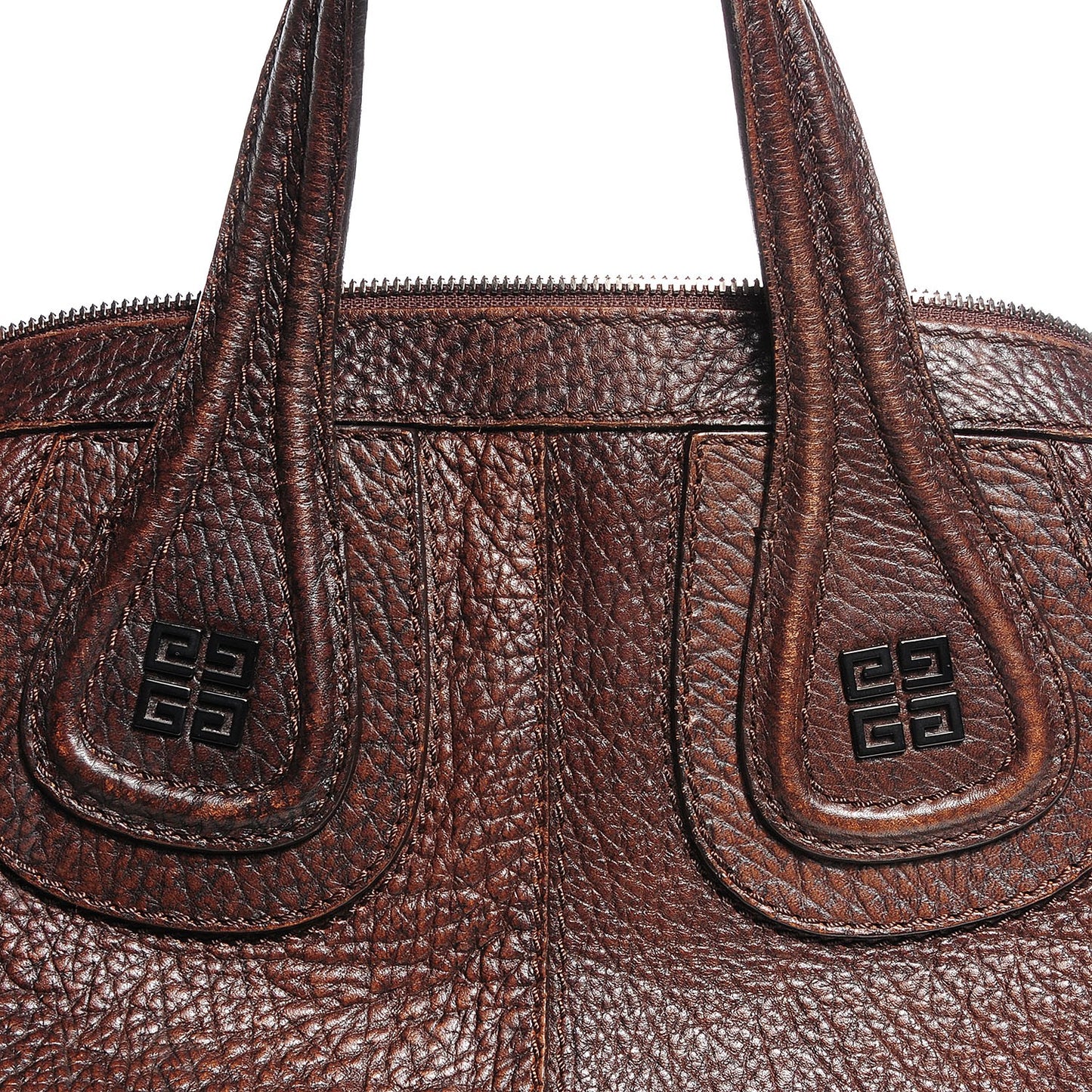 Pebbled Calfskin Large Nightingale Brown