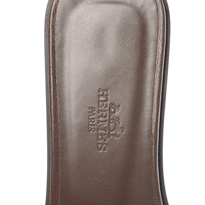 Hermes Goatskin Oran Sandals 37 Gris Galet 5 of 8