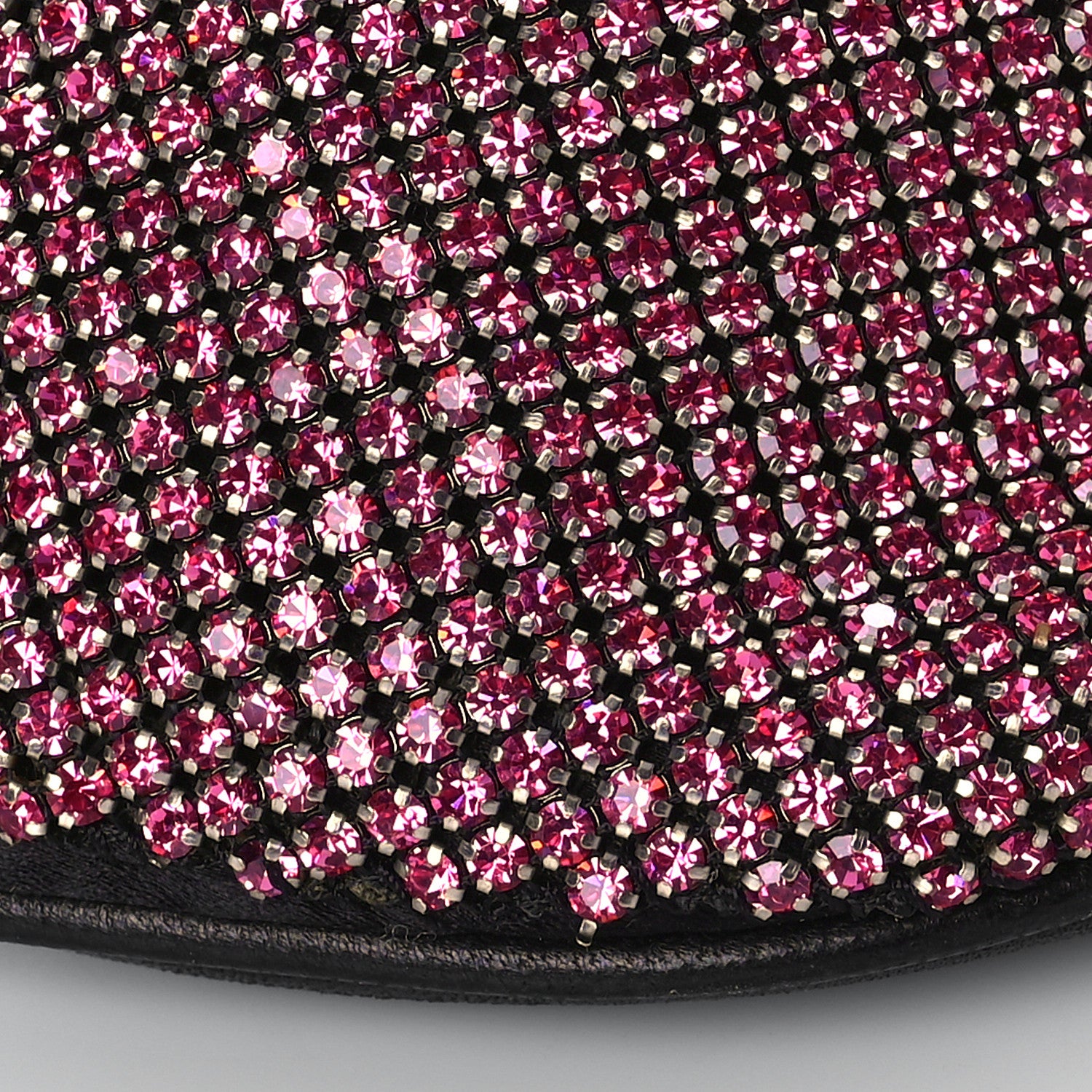 Alexander Wang Rhinestone Mesh Mini Attica Belt Bag Prism Pink 8 of 9