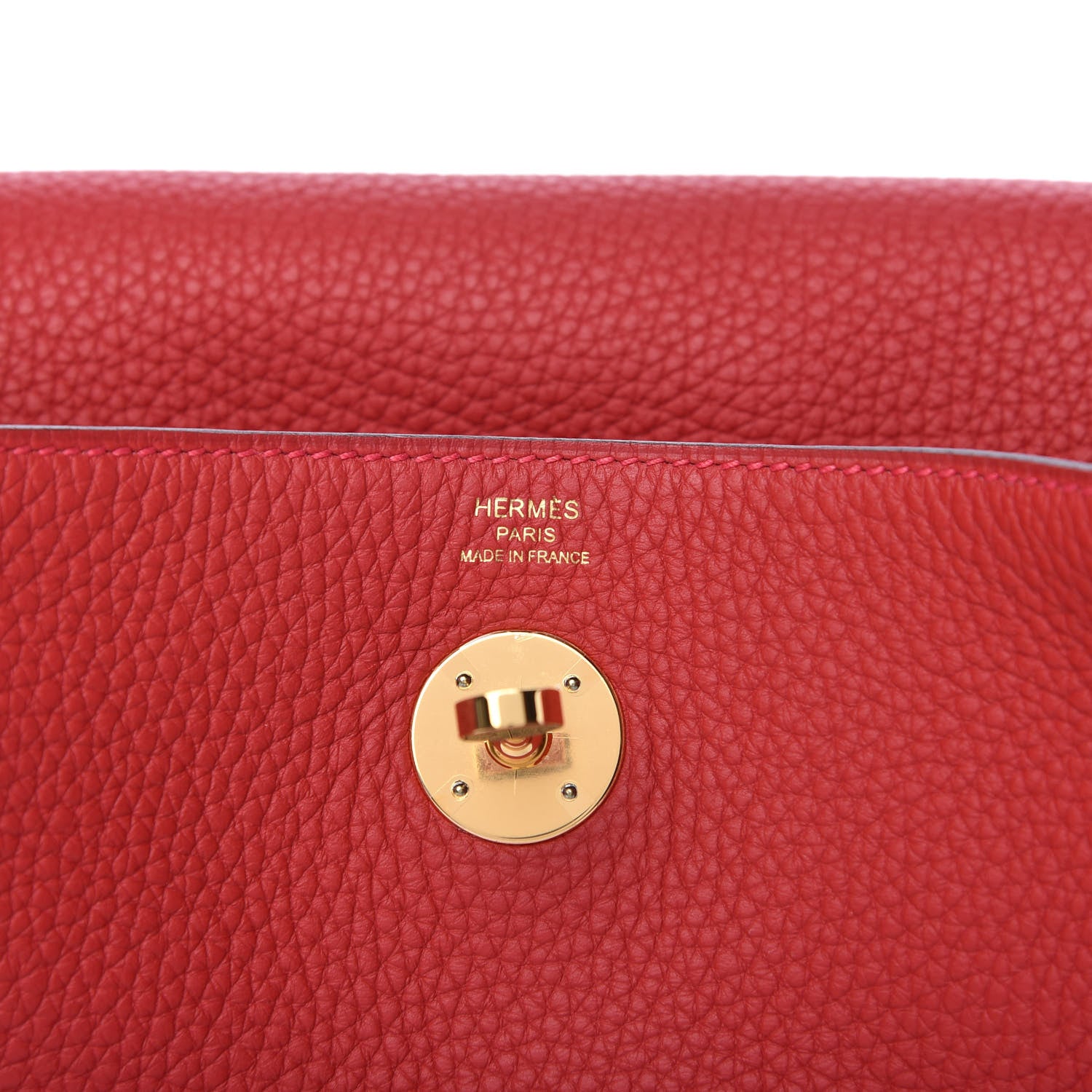 Hermes Taurillon Clemence Lindy 26 Rouge Casaque 6 of 10