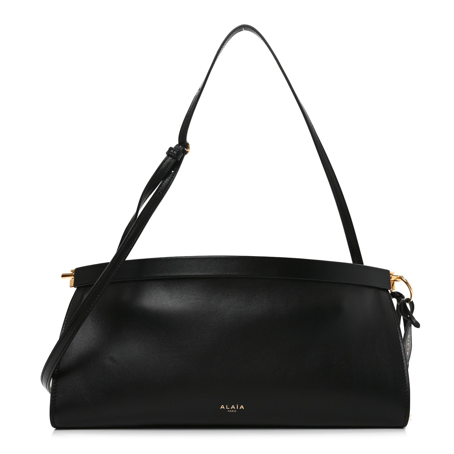 Alaia Calfskin Le Click East West Bag Black 1 of 10
