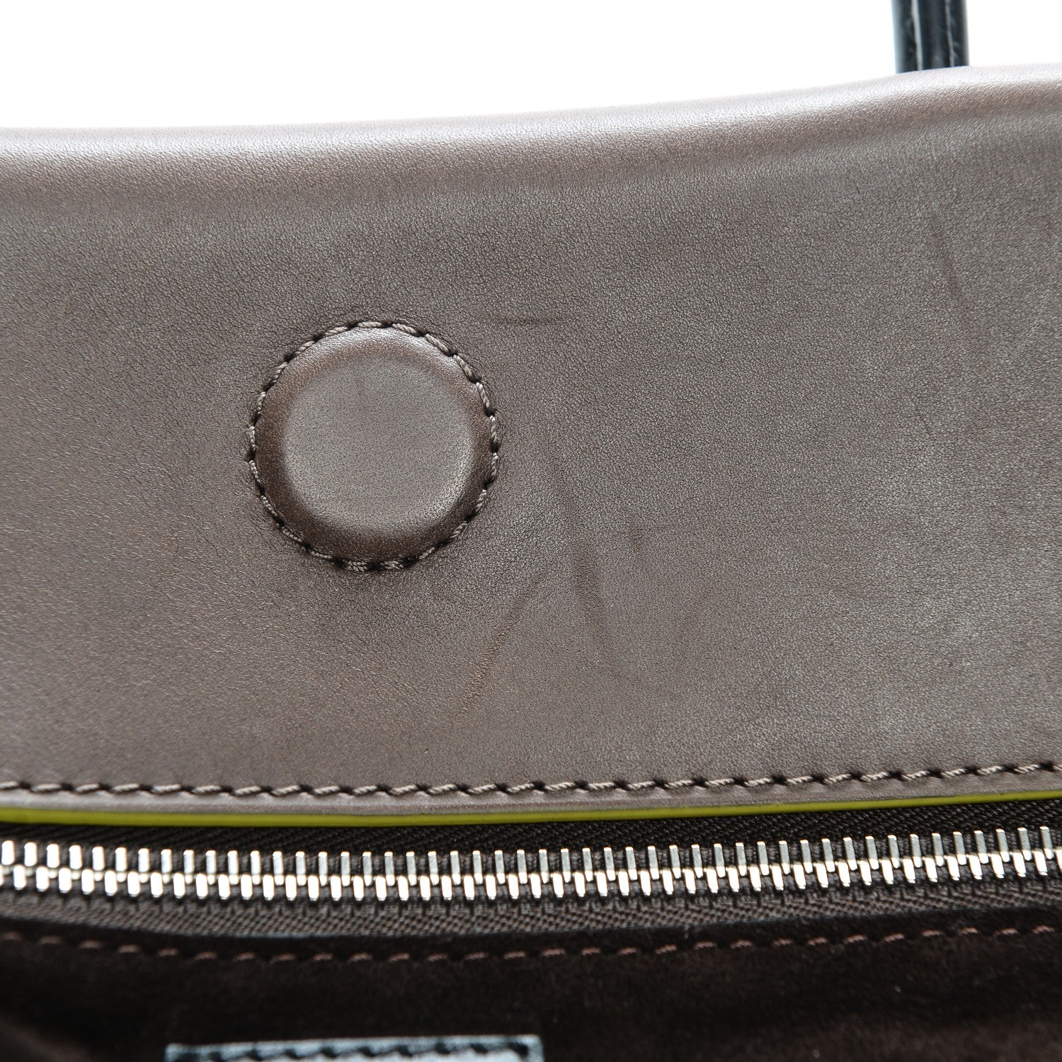 Louis Vuitton Veau Cachemire Cuir Orfevre Tote W PM Gris Neon 7 of 8