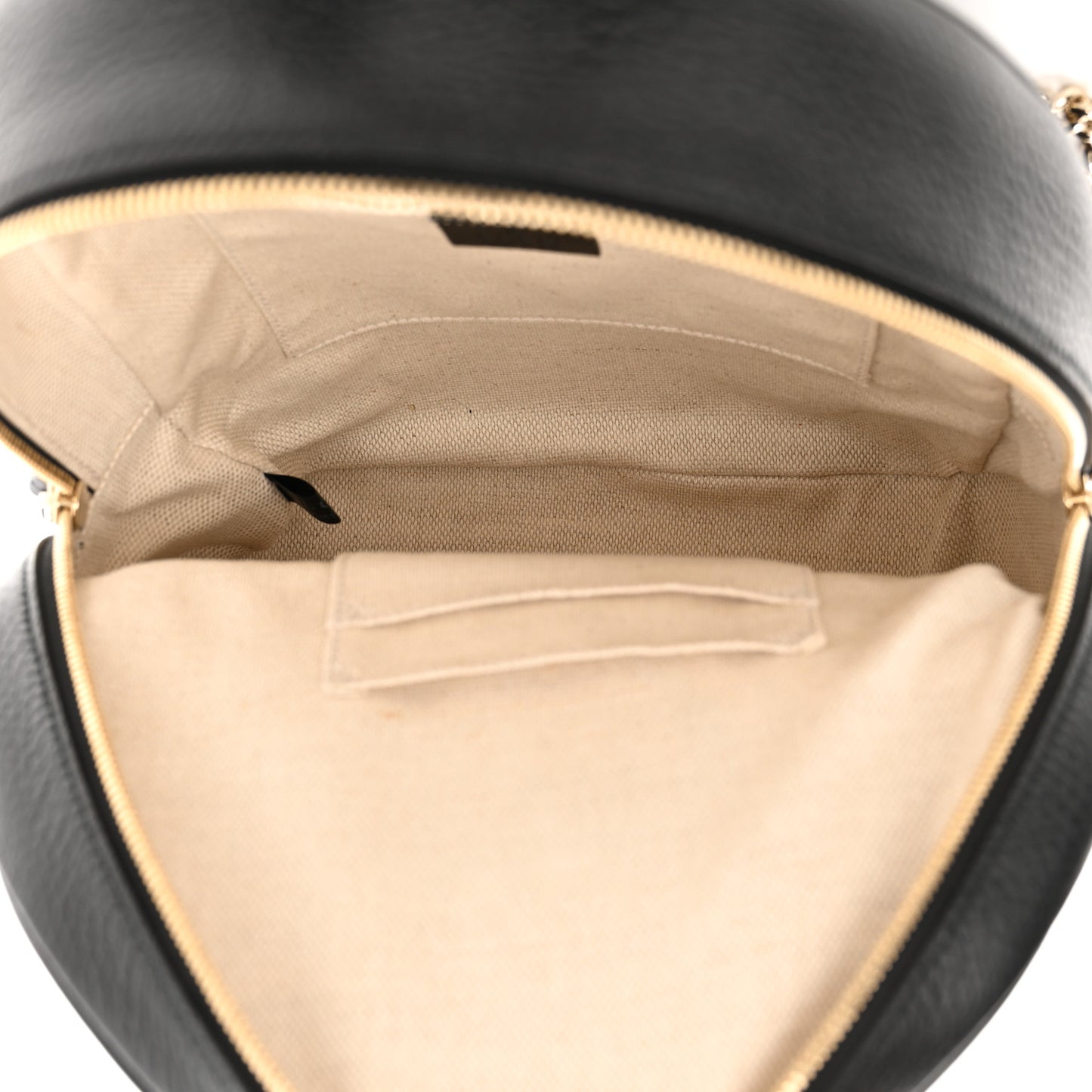 Pebbled Calfskin Soho Chain Backpack Black
