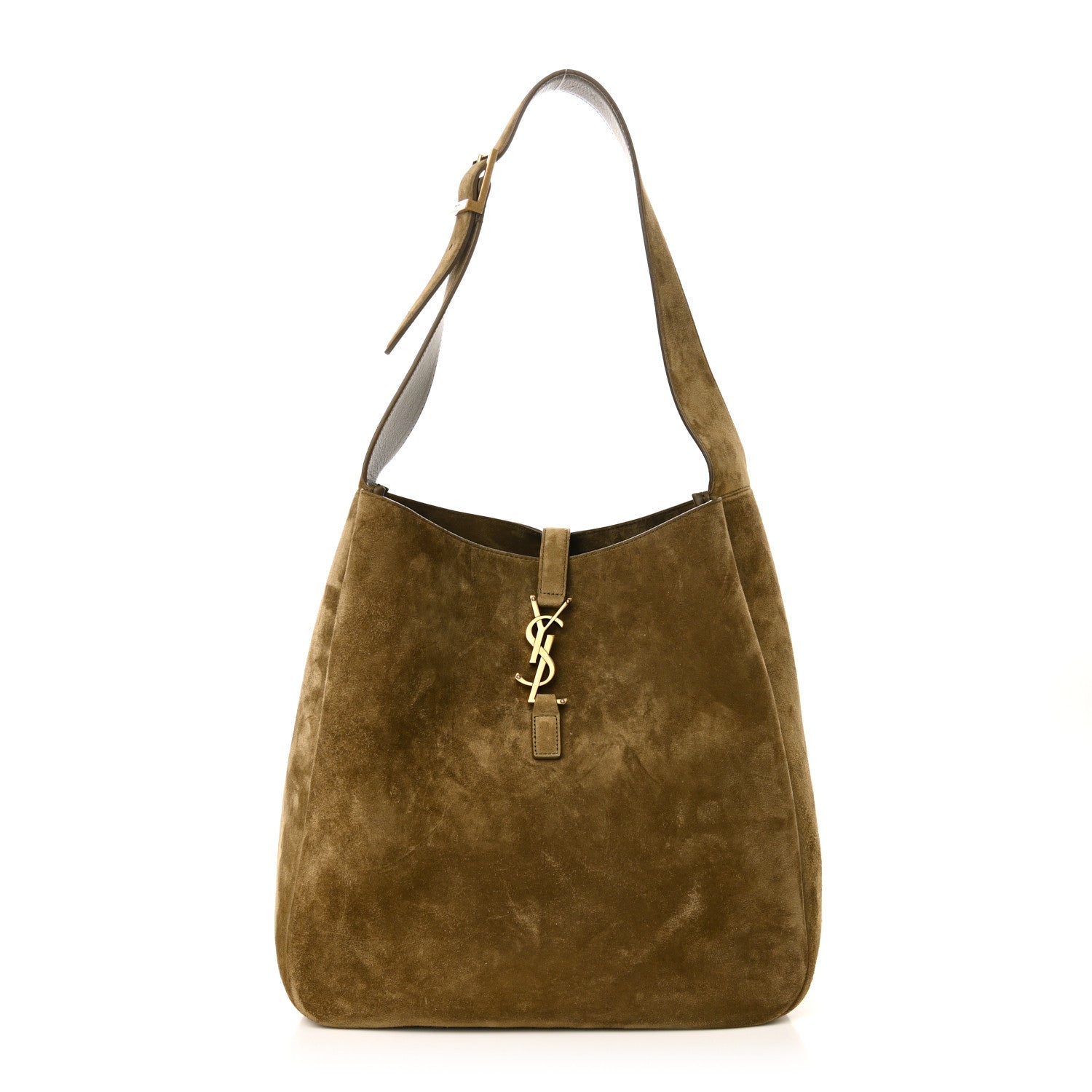 Saint Laurent Suede Large Le 5 A 7 Soft Hobo New Barley 1 of 9
