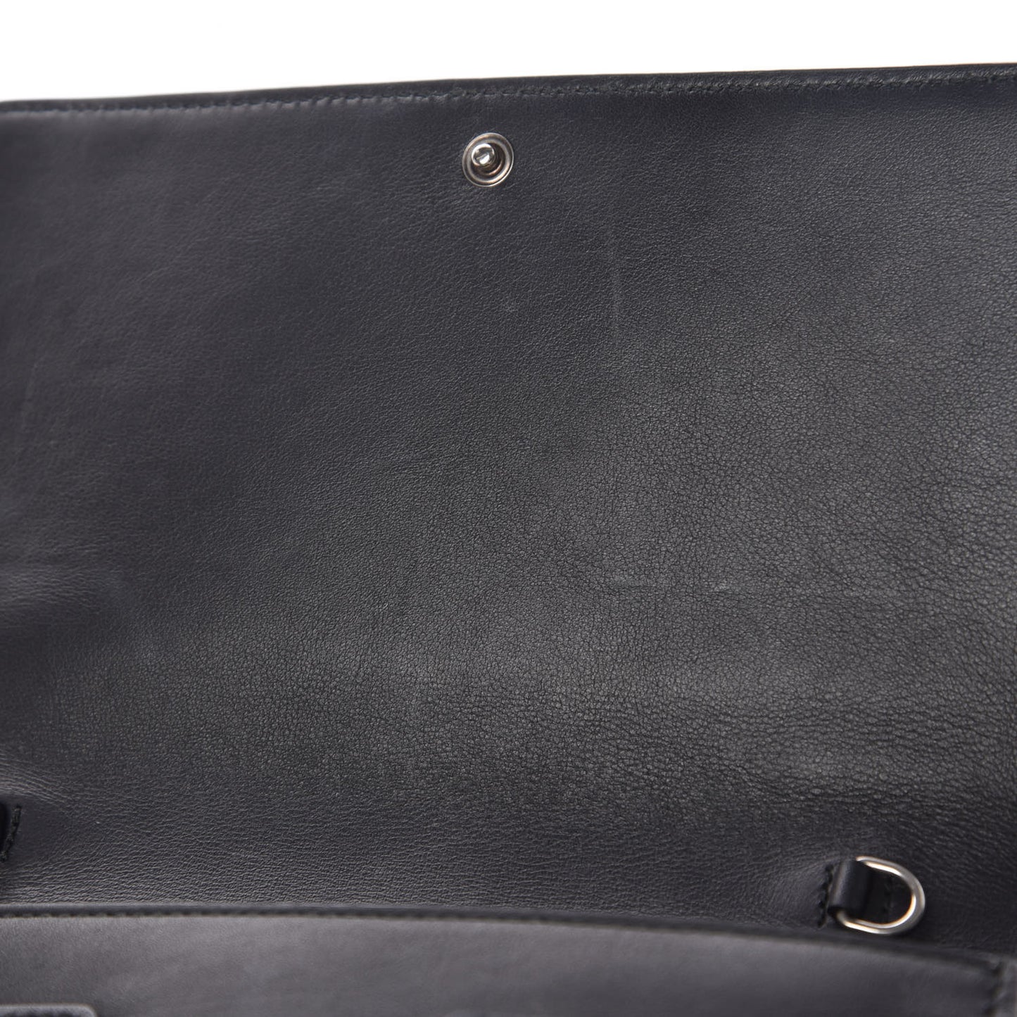 GG Supreme Monogram Arabesque Chain Wallet Black