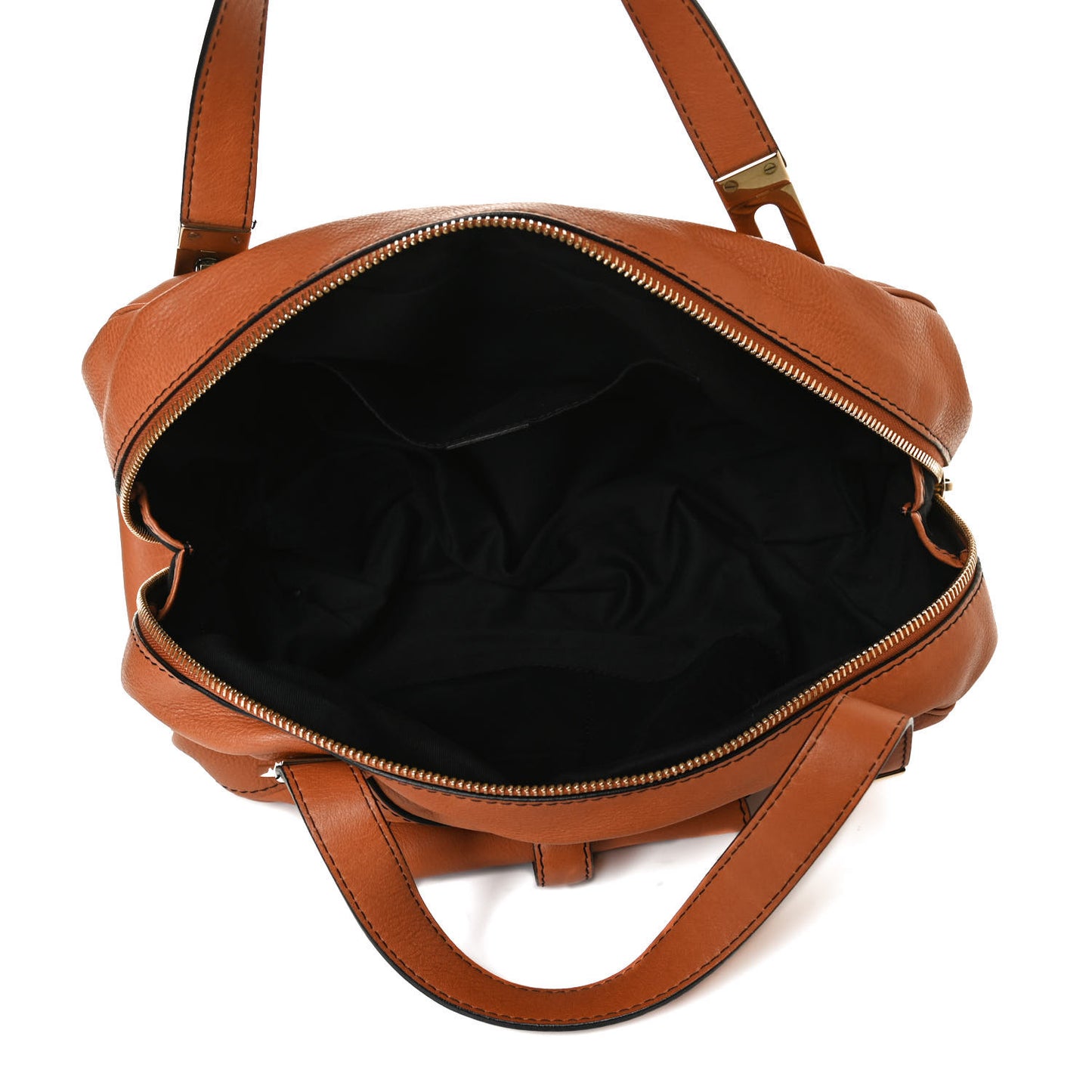 Calfskin Mary Satchel Brown