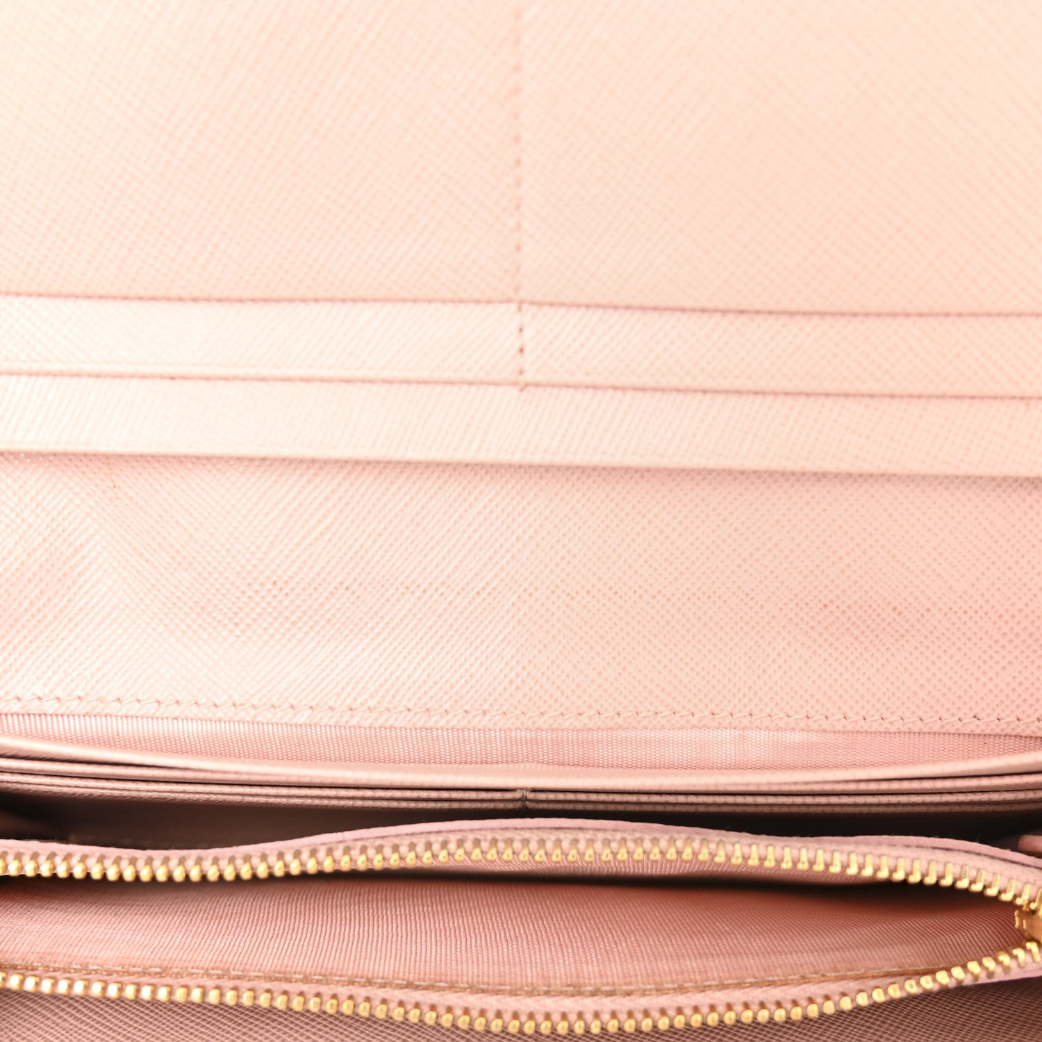 Prada Saffiano Metal Bar Continental Flap Wallet Orchidea 5 of 9