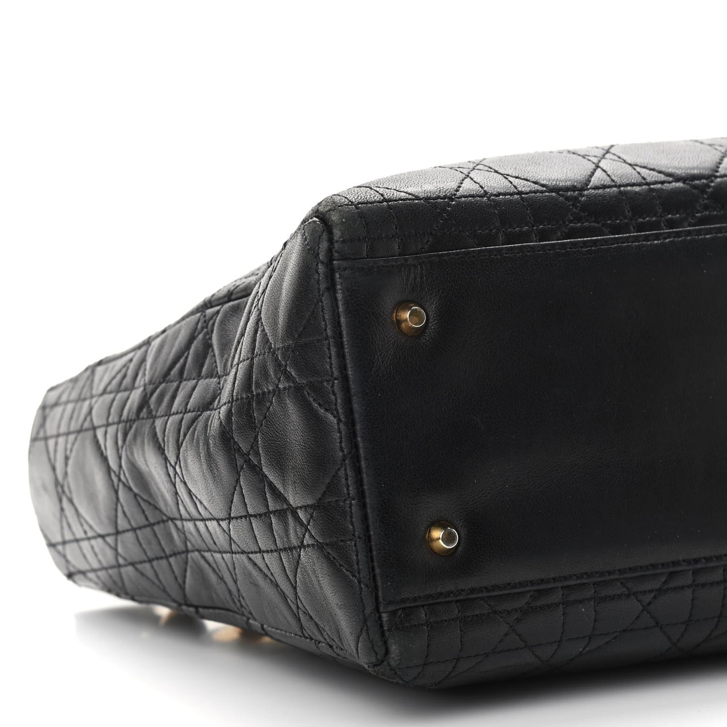 Lambskin Cannage Medium Lady Dior Black