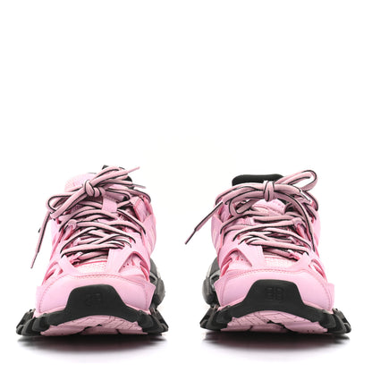 Balenciaga Rubber Fabric Bi-Color Womens Track Sneakers 37 Pink Black 2 of 8