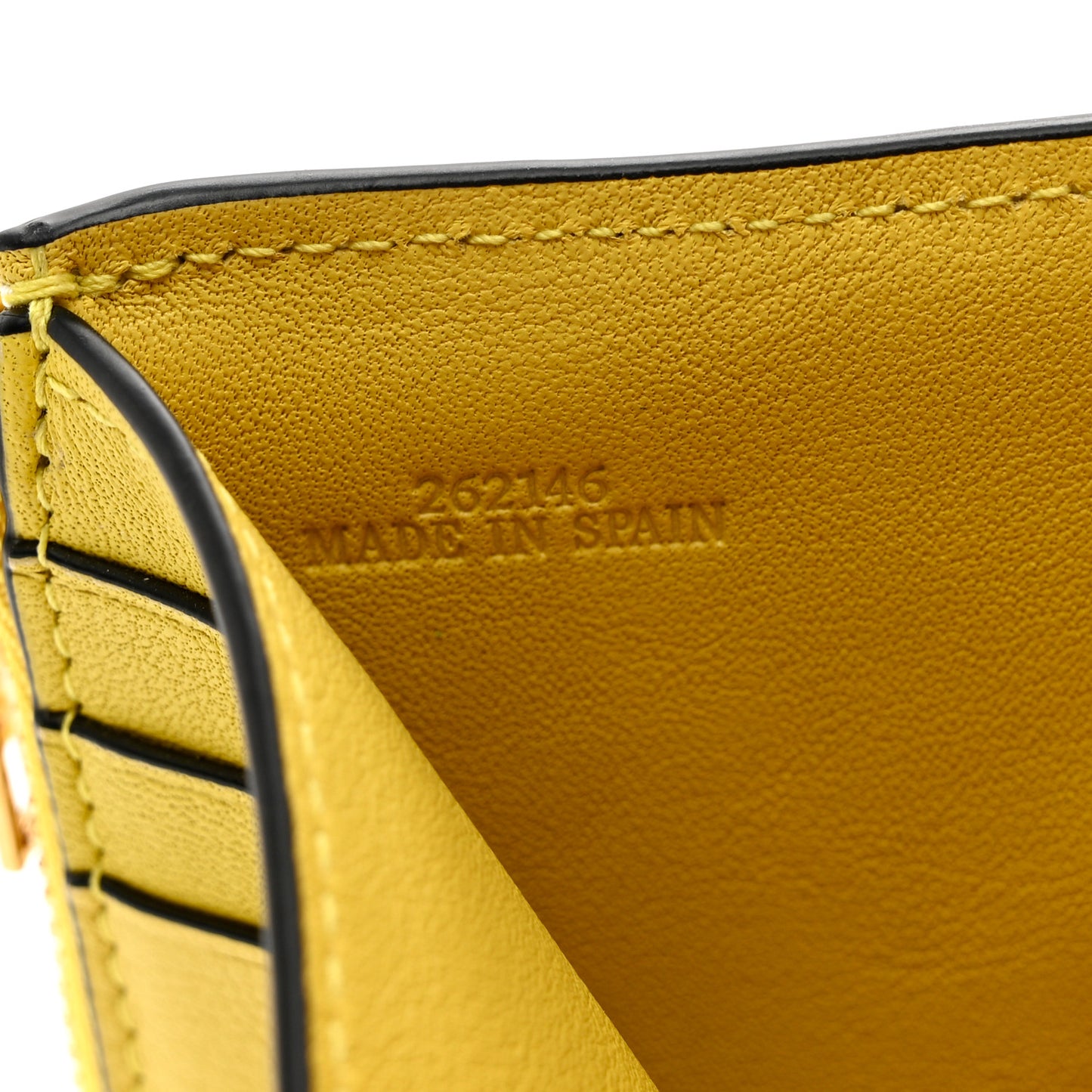 X SPIRITED AWAY Calfskin Otori-Sama Small Vertical Wallet Soft White Lemon Zest