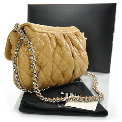 Chanel Lambskin Chain Around Medium Messenger Bag Dark Beige 2 of 8