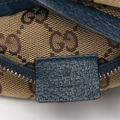 Gucci GG Monogram Web Double Pocket Belt Bag Blue 5 of 9