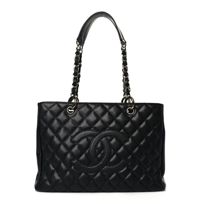 Chanel Caviar Quilted Grand Shopping Tote GST Black 1 of 10