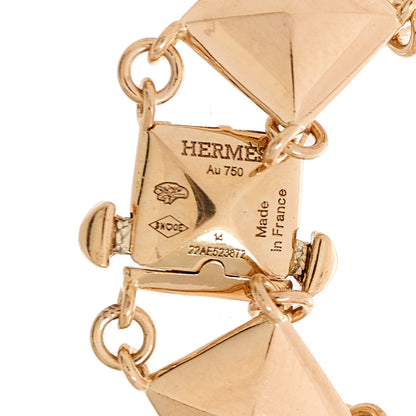 Hermes 18K Rose Gold Clou d'H Bracelet 3 of 4