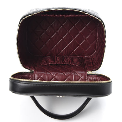 Chanel Lambskin Quilted Large Vanity Pouch Black 4 of 10