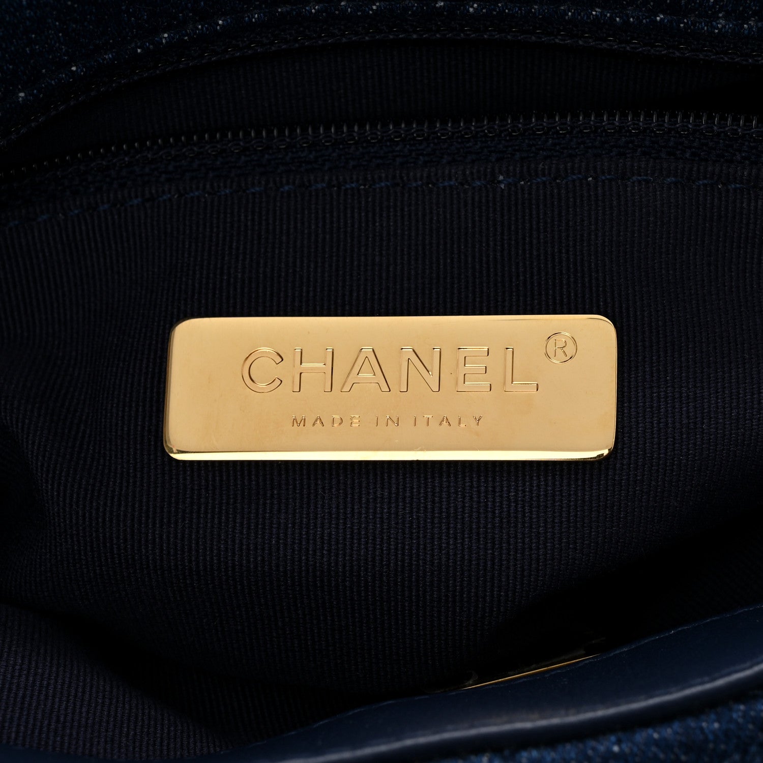 Chanel Denim Quilted Medium Chanel 19 Flap Blue 6 of 11