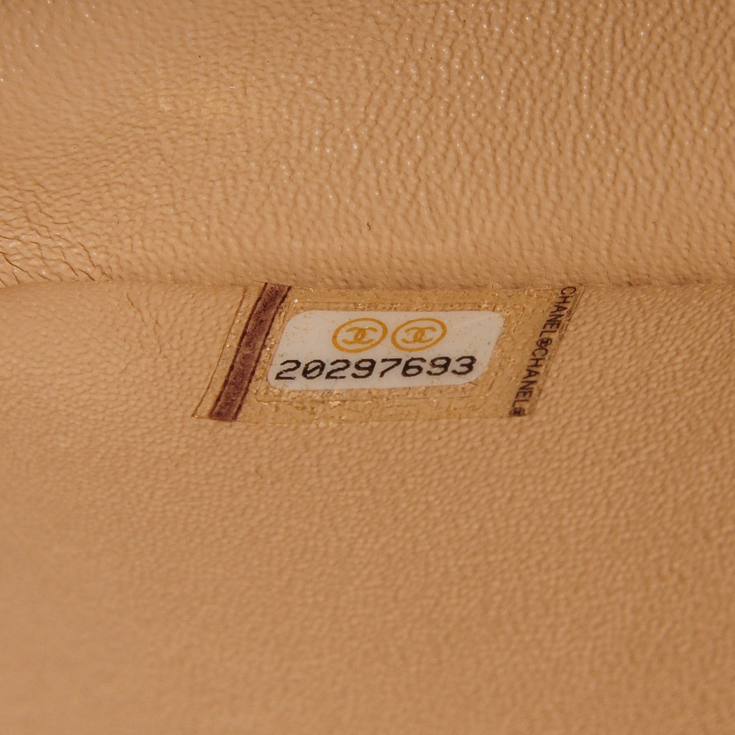Caviar Quilted Jumbo Double Flap Beige Clair