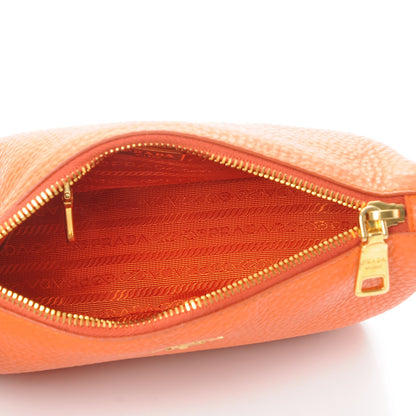 Prada Vitello Daino Pochette Bag Papaya 5 of 8